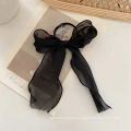 Wholesale Korean Hair Elastic Band Satin Hair Rope Girl Organza Butterfly Silk Scrunchie For girls